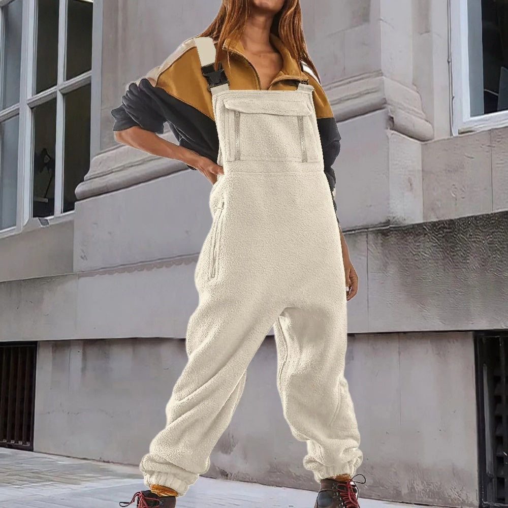 Aegina | Women Corduroy Fleece Jumpsuit