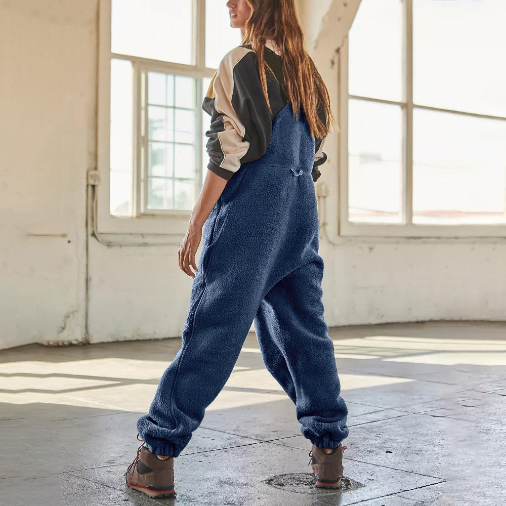 Aegina | Women Corduroy Fleece Jumpsuit