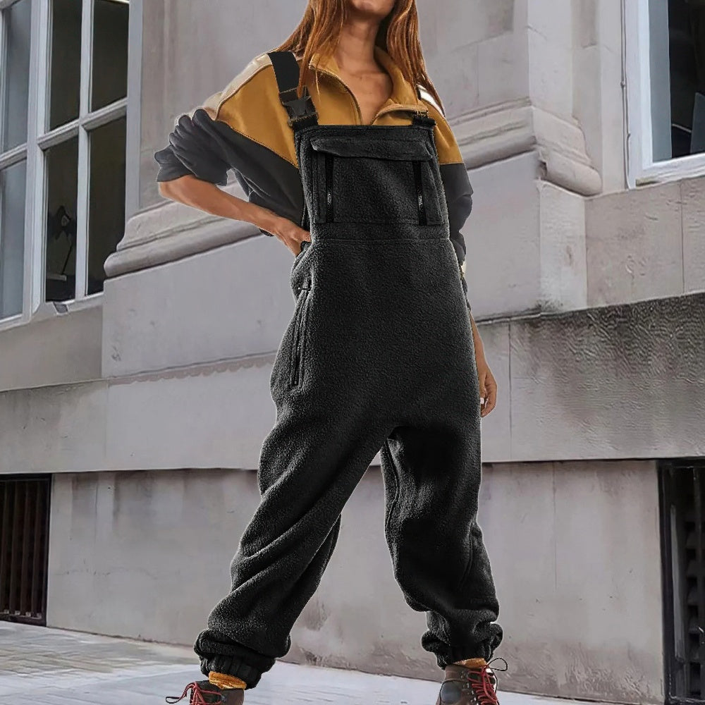 Aegina | Women Corduroy Fleece Jumpsuit