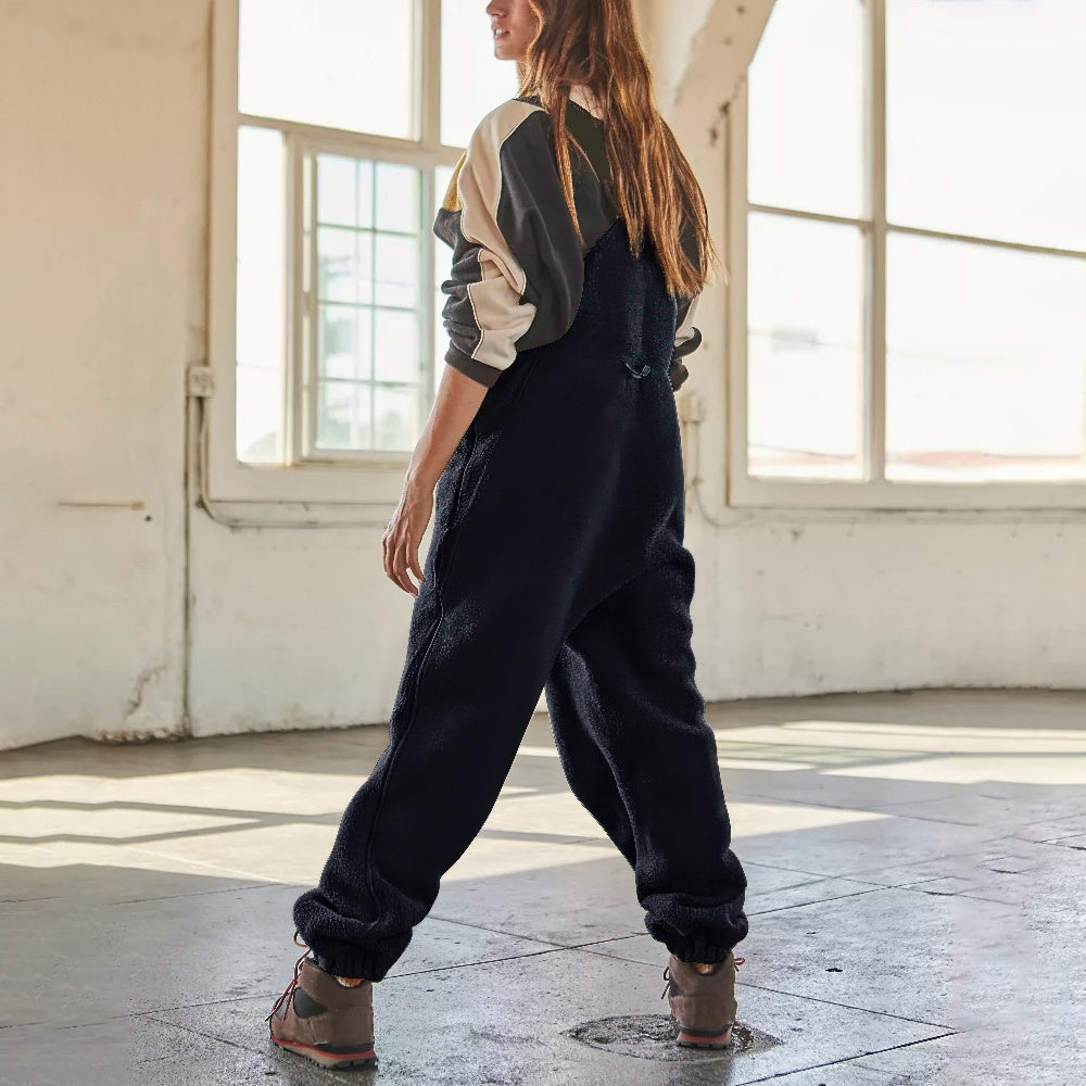 Aegina | Women Corduroy Fleece Jumpsuit