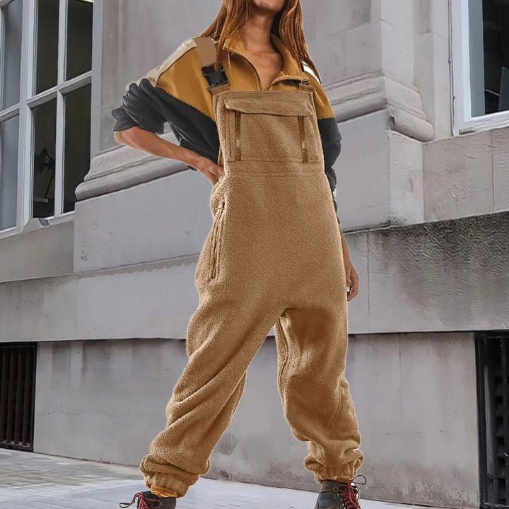 Aegina | Women Corduroy Fleece Jumpsuit