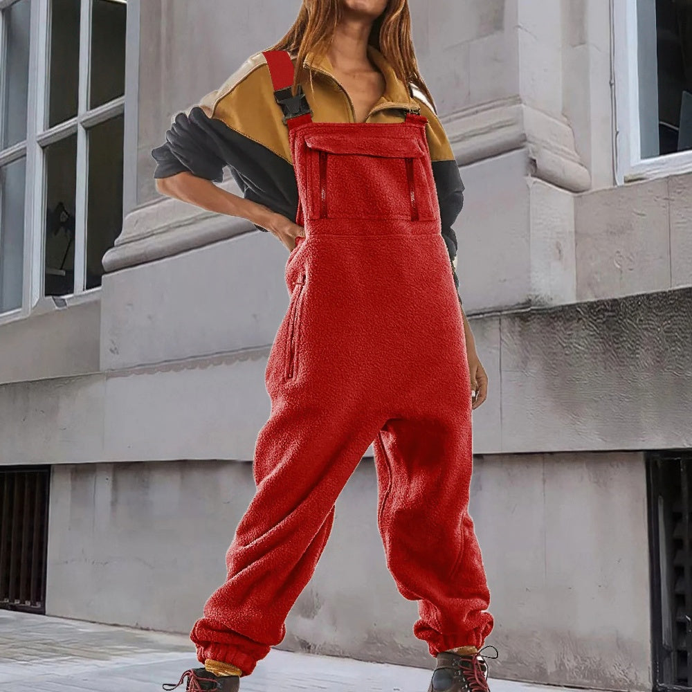 Aegina | Women Corduroy Fleece Jumpsuit