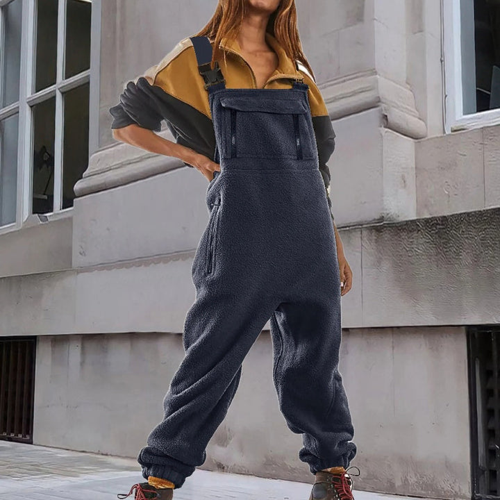 Aegina | Women Corduroy Fleece Jumpsuit
