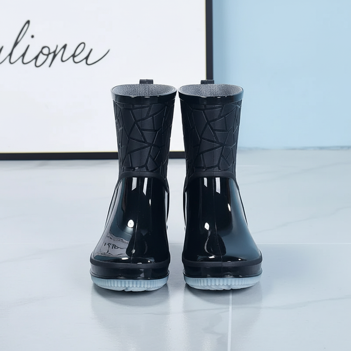 Unni | Women Patterned Mid Calf Rain Boots