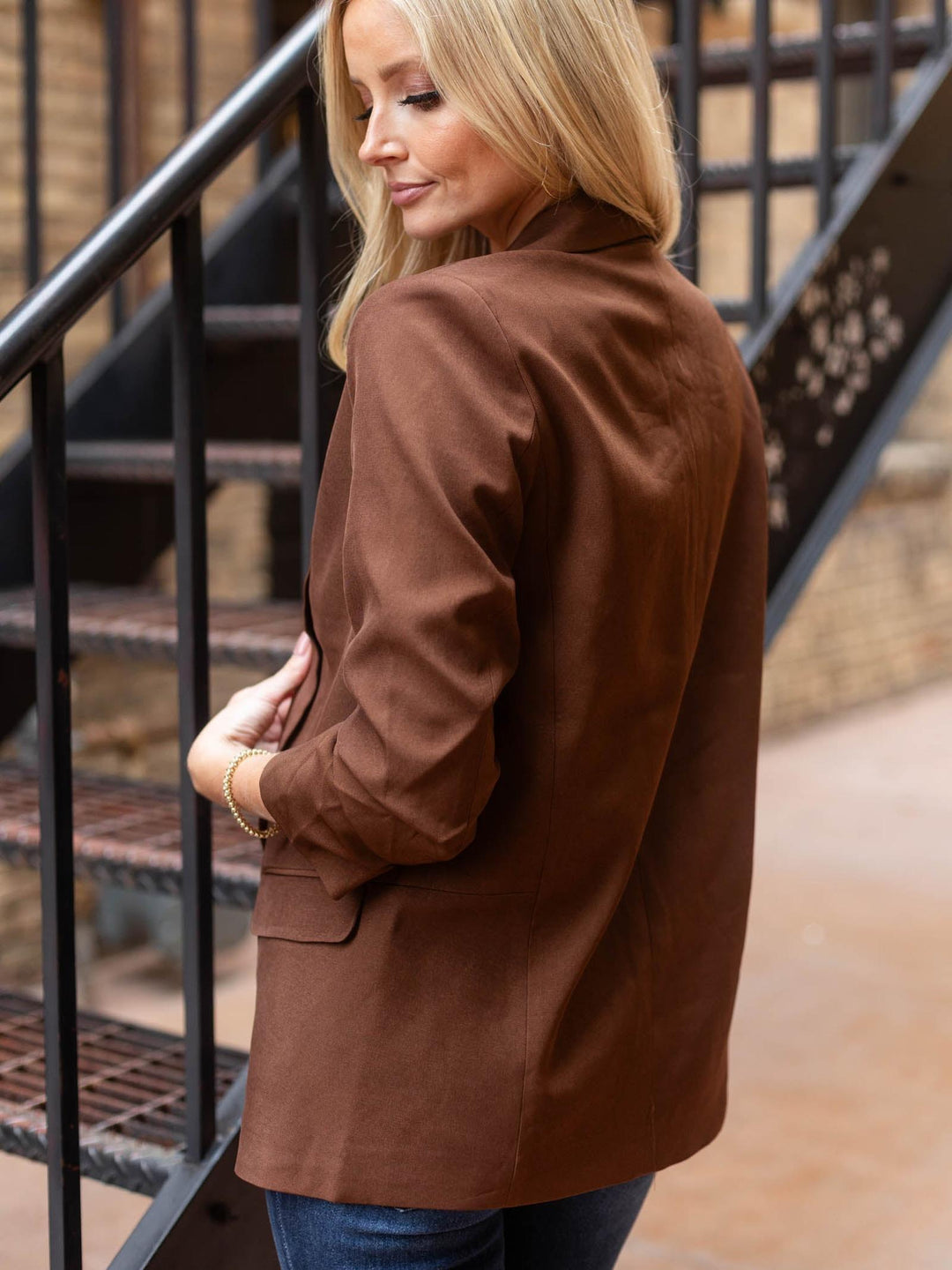 Ulla | Women Ruched Sleeve Blazer