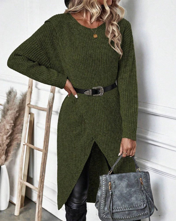 Signe | Women Split Hem Sweater Dress