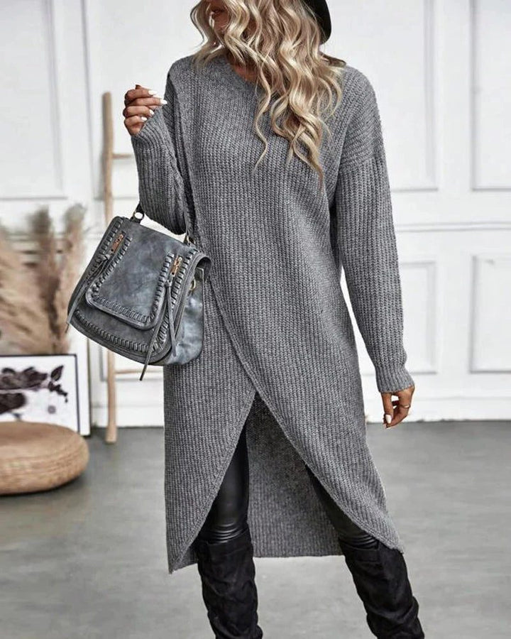Signe | Women Split Hem Sweater Dress