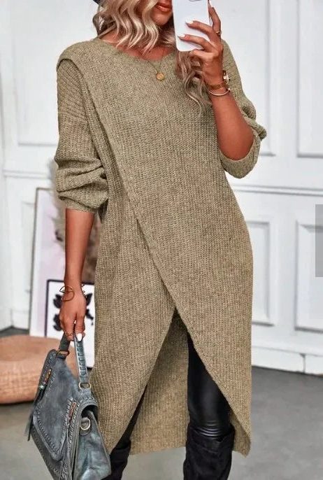Signe | Women Split Hem Sweater Dress