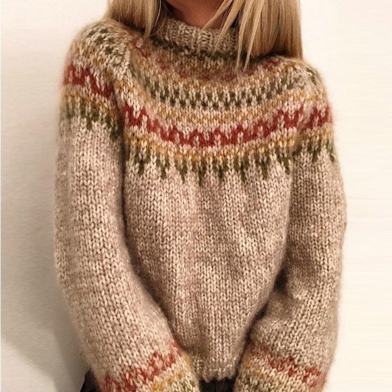 Peggy | Women Fair Isle Knit Sweater