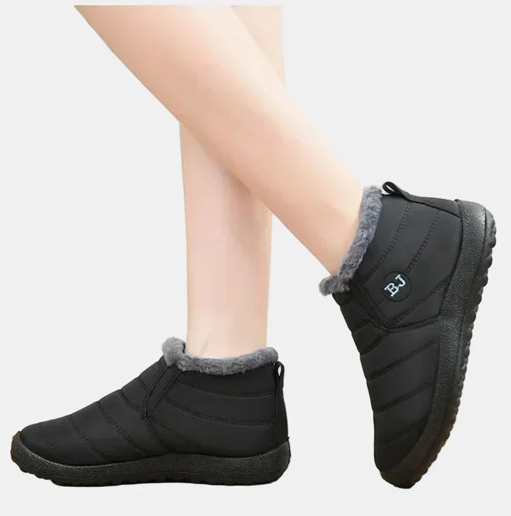 Gunvor | Women Quilted Fur Cuff Boots