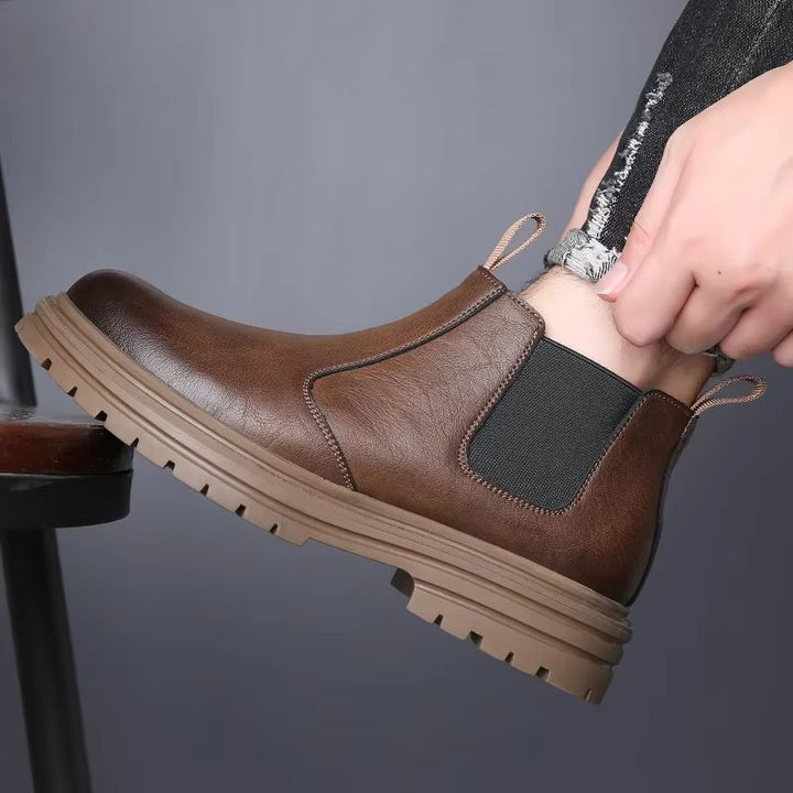 Halvar | Men Lug Sole Chelsea Boots