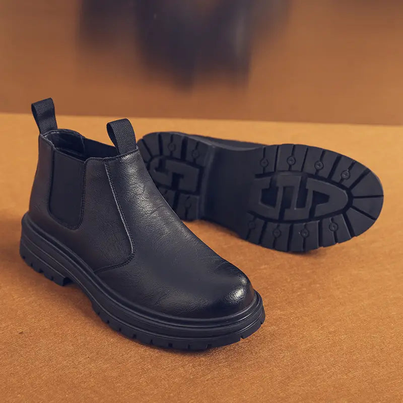 Halvar | Men Lug Sole Chelsea Boots