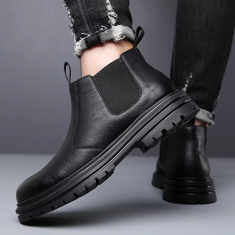 Halvar | Men Lug Sole Chelsea Boots
