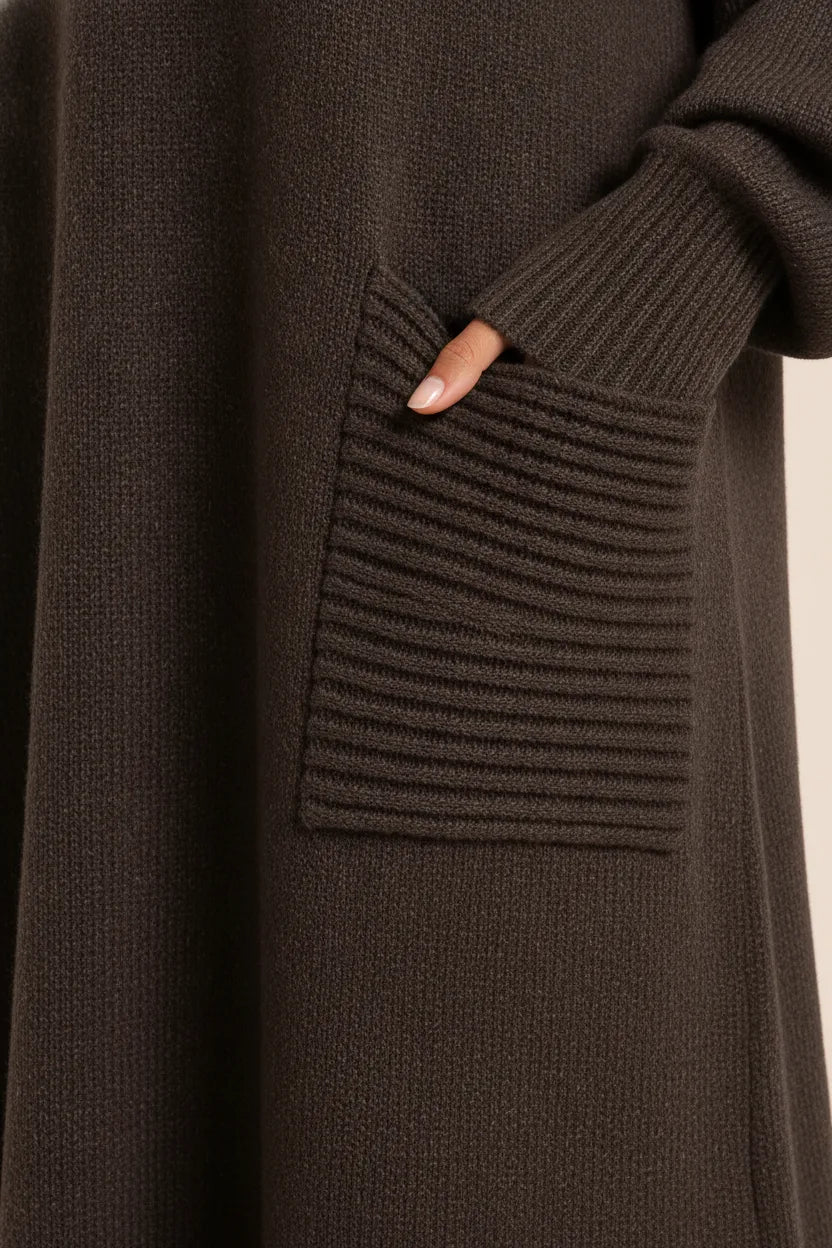 Lova | Women Ribbed Turtleneck Maxi Dress