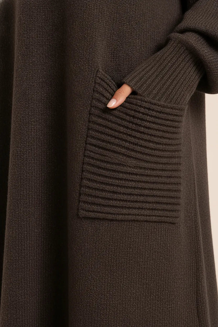 Lova | Women Ribbed Turtleneck Maxi Dress