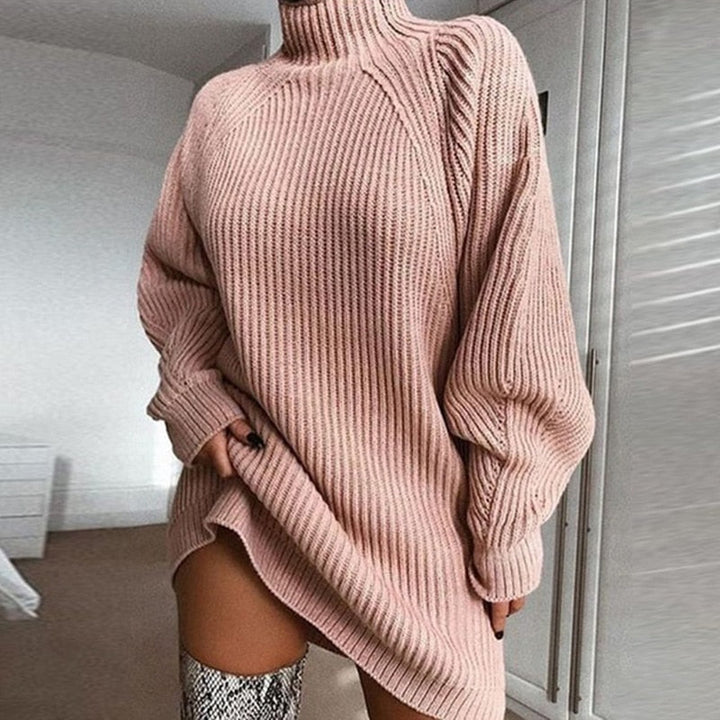 Prairie | Women Turtleneck Mini Knit Dress