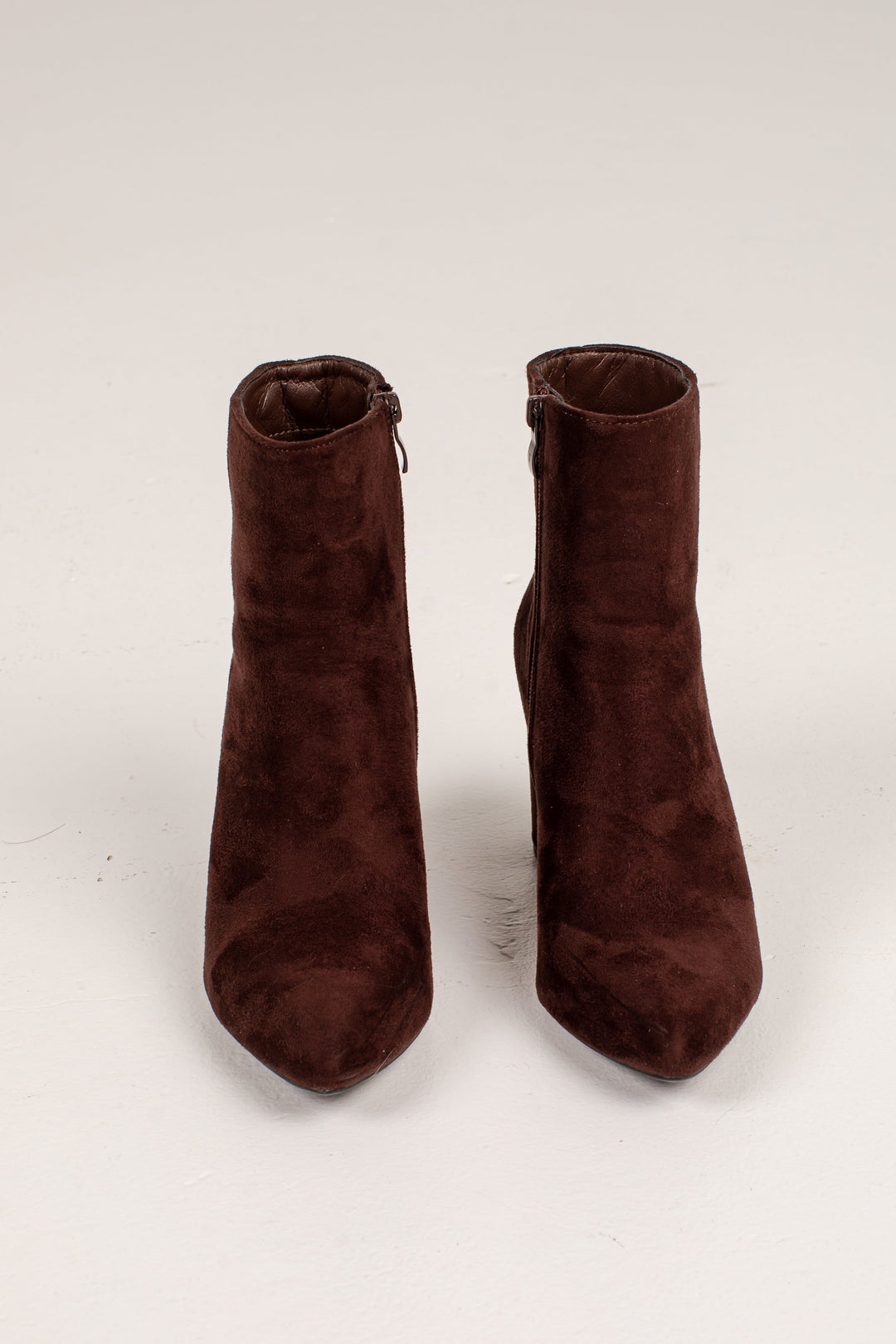 Jolanda Women Faux Suede Block Heel Side Zip Winter Boots
