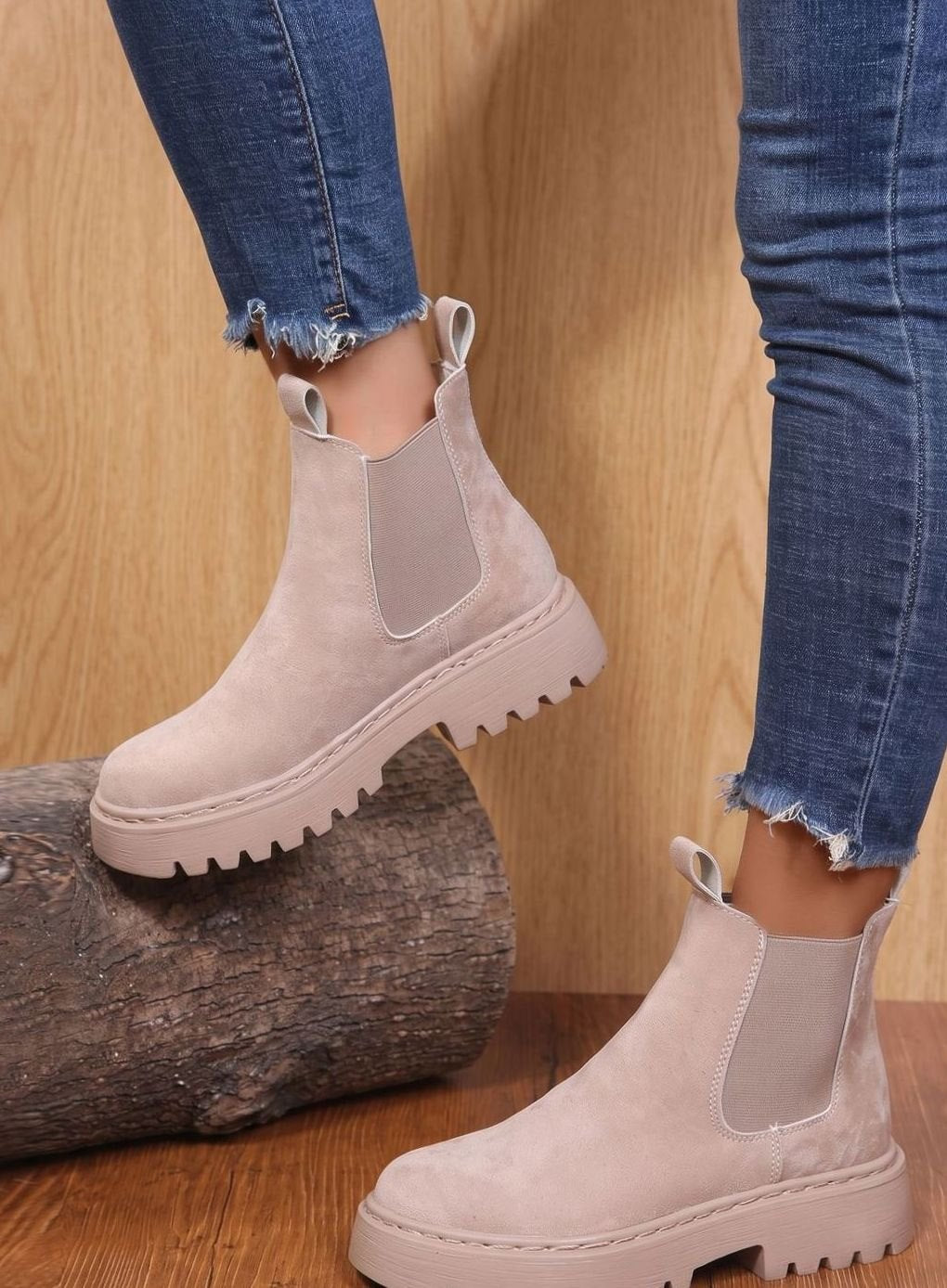 Tanwen | Women Platform Chelsea Ankle Boots