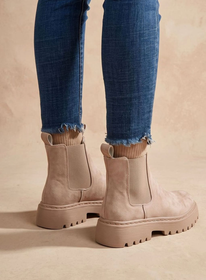 Tanwen | Women Platform Chelsea Ankle Boots