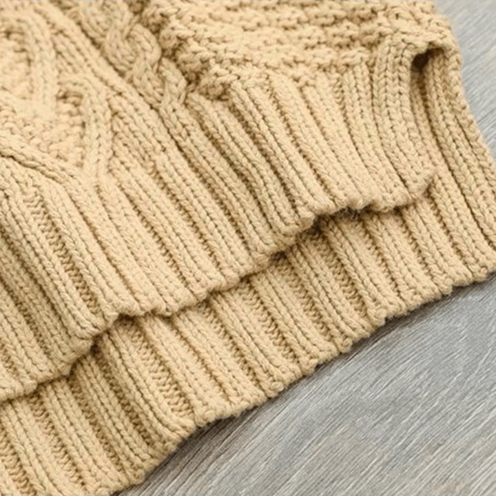 Orlagh | Women Mock Neck Cable Knit Sweater