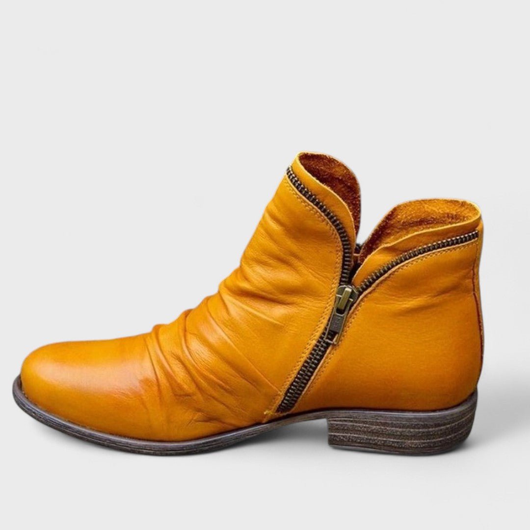 Bernadette | Women Slouch Zip Ankle Boots