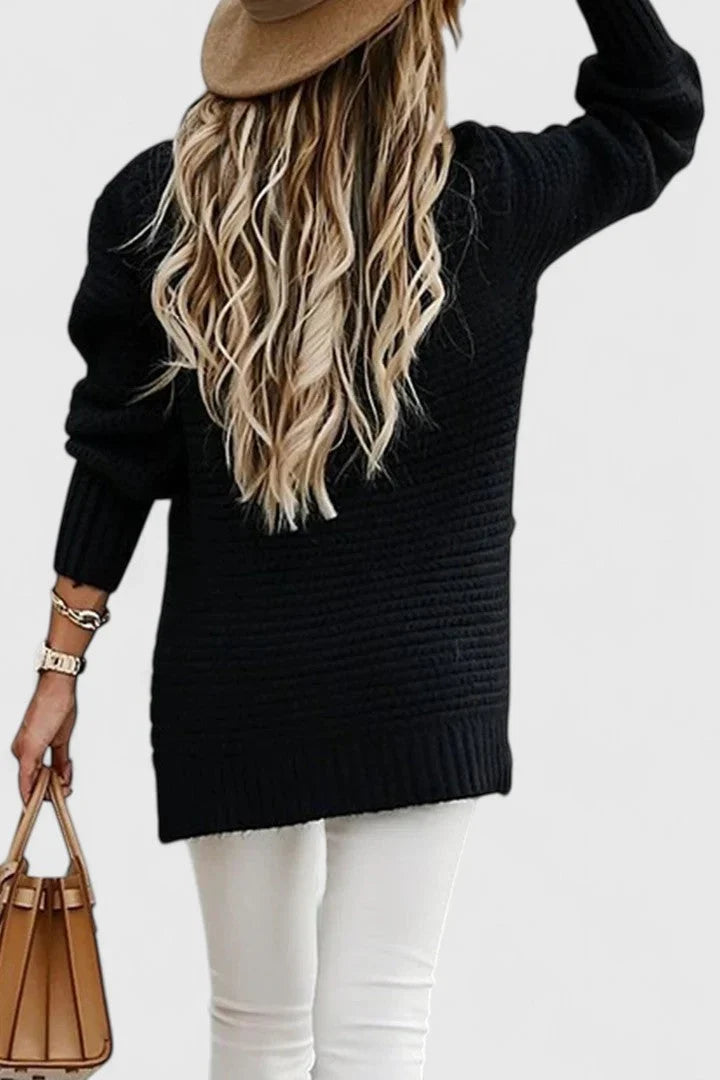 Paige | Women Ribbed Tunic Knit Sweater