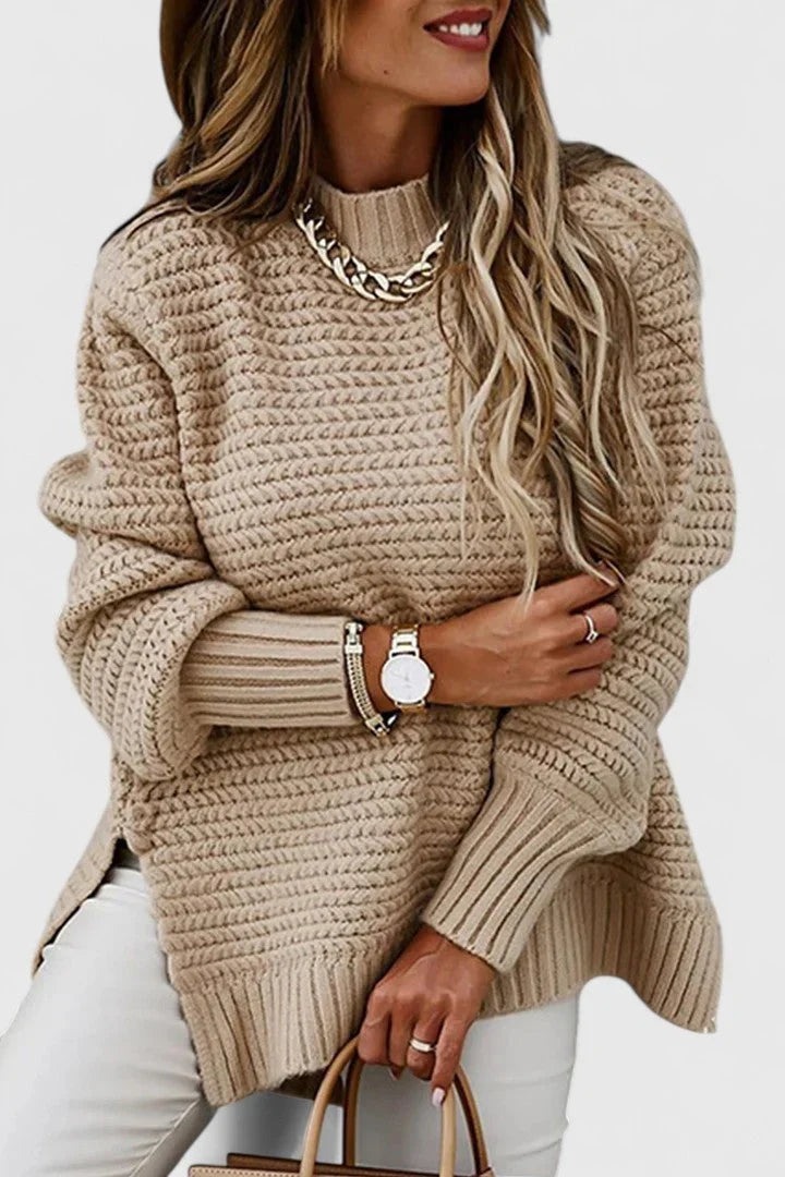 Paige | Women Ribbed Tunic Knit Sweater