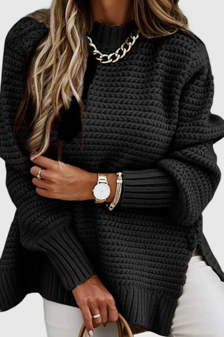 Paige | Women Ribbed Tunic Knit Sweater