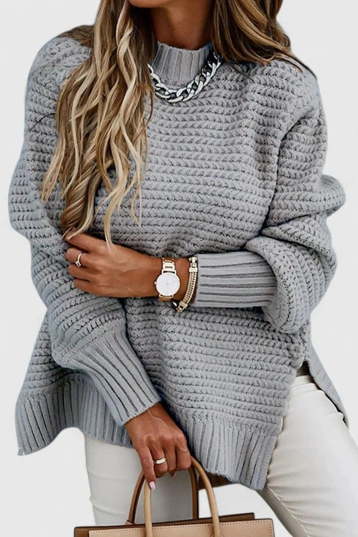 Paige | Women Ribbed Tunic Knit Sweater