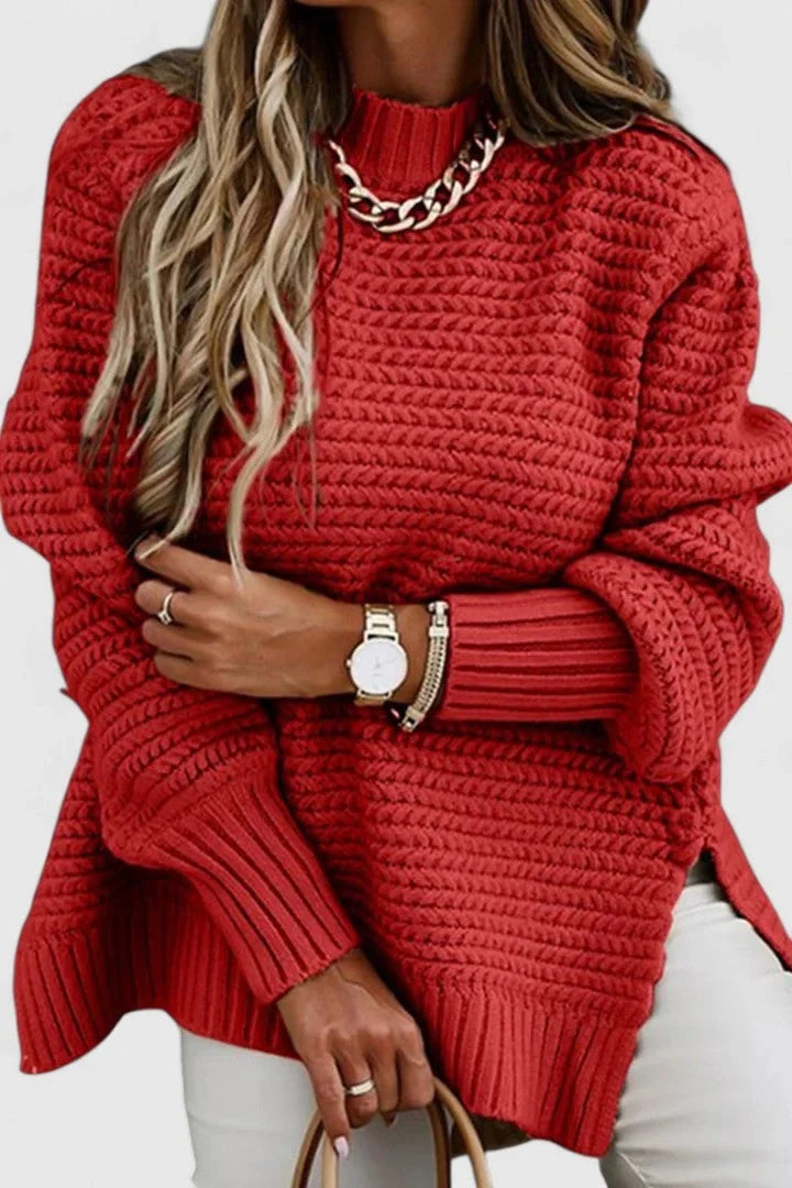 Paige | Women Ribbed Tunic Knit Sweater