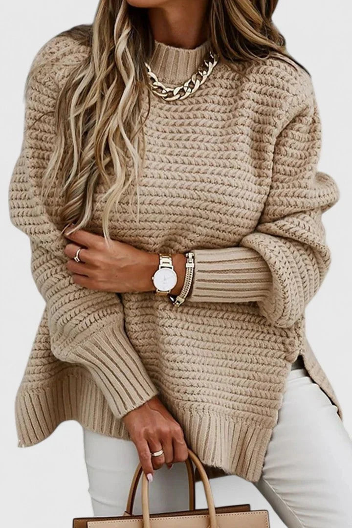 Paige | Women Ribbed Tunic Knit Sweater