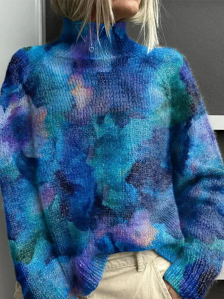 Eimear | Women Turtleneck Woodland Knit Sweater