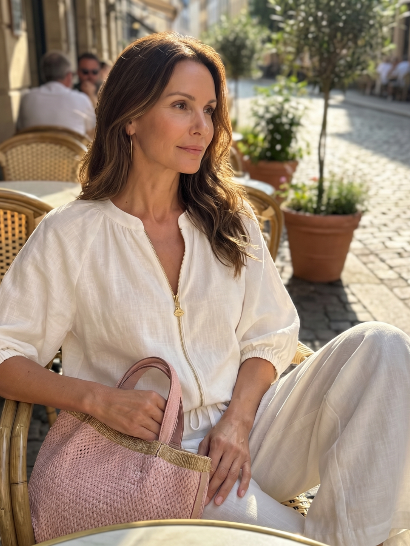 Sonja | Women Zip Front Pants Set