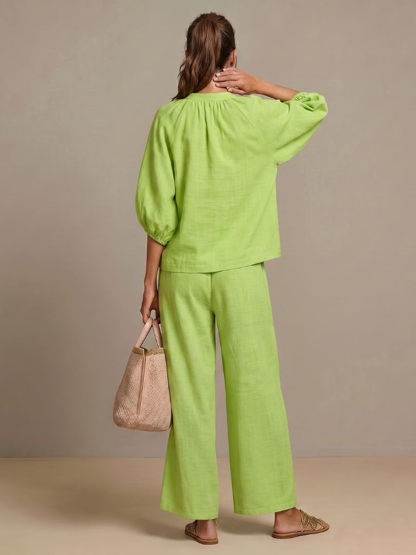 Sonja | Women Zip Front Pants Set
