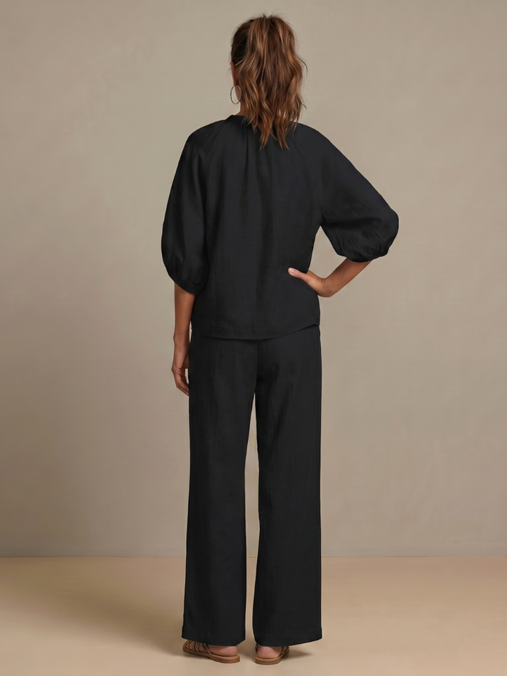 Sonja | Women Zip Front Pants Set