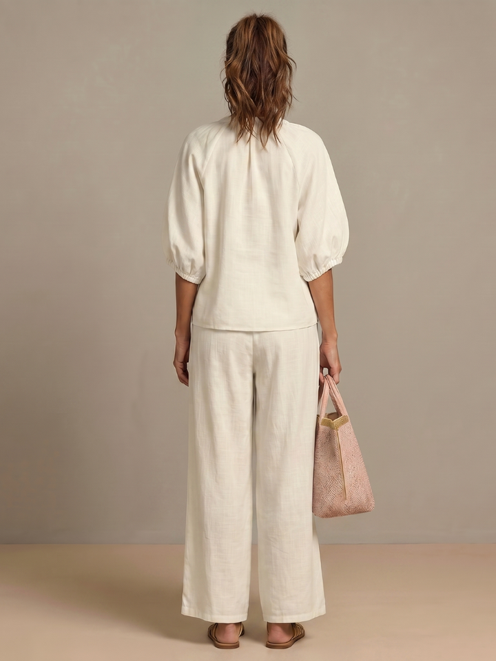 Sonja | Women Zip Front Pants Set