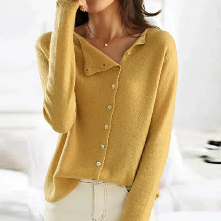 Treasa | Women Collar Button Cardigan