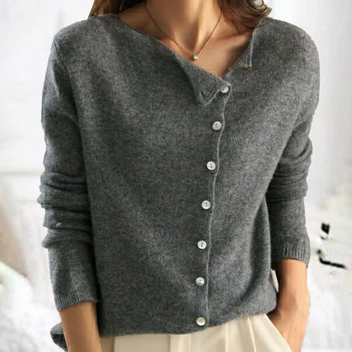 Treasa | Women Collar Button Cardigan
