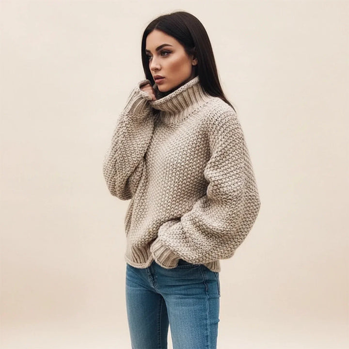 Betsy | Women Chunky Knit Turtleneck Sweater