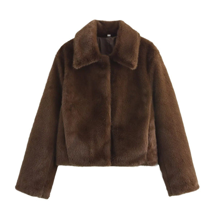 Paulette | Women Short Collared Faux Fur Coat