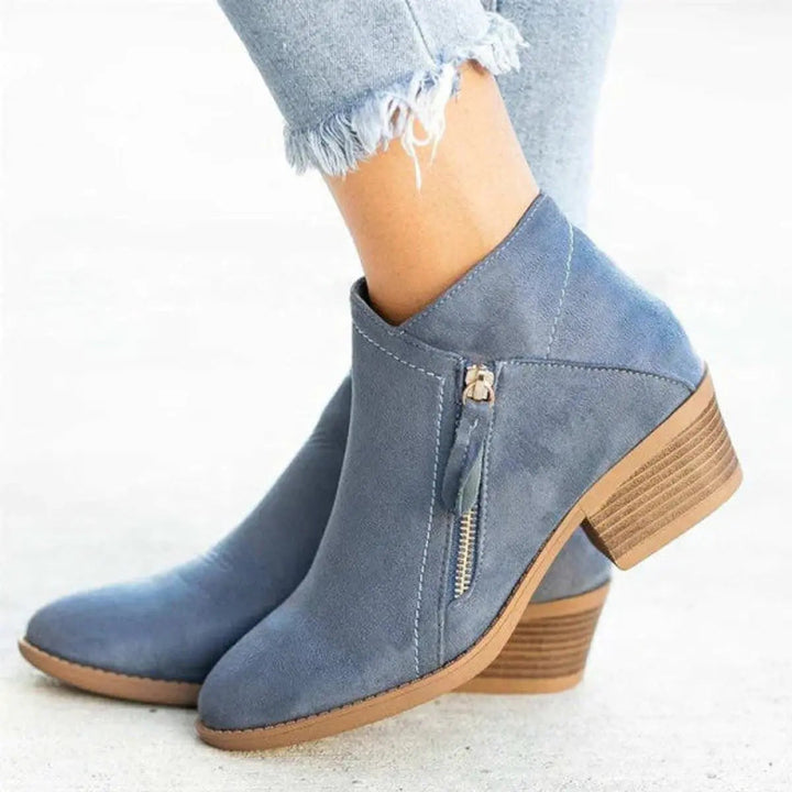 Darby | Women Pointed Toe Side Zip Ankle Boots