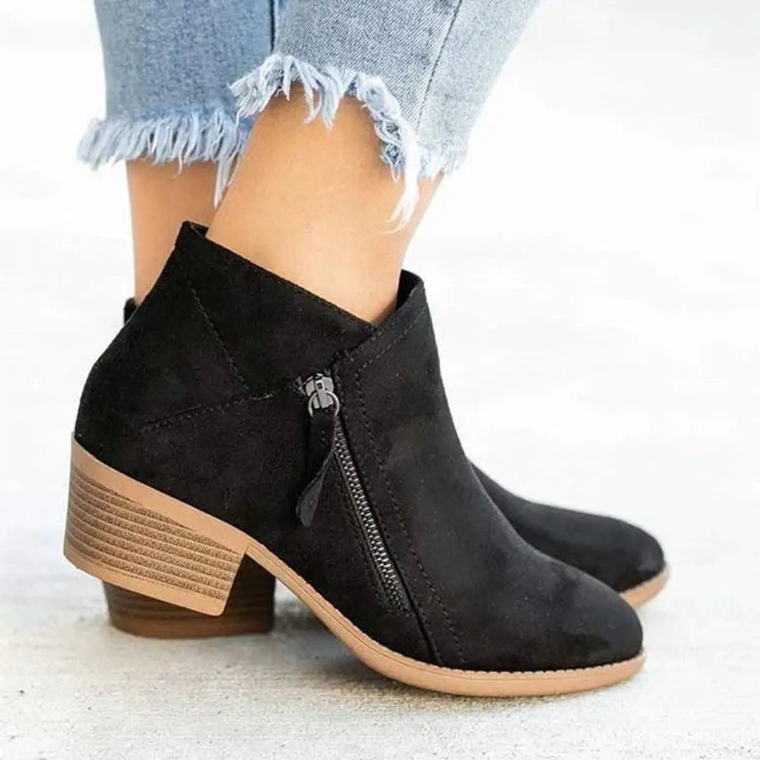 Darby | Women Pointed Toe Side Zip Ankle Boots