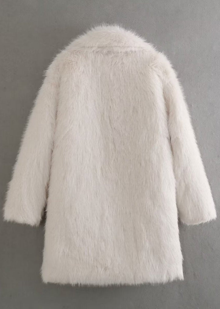 Liv | Women Shawl Collar Faux Fur Coat